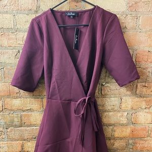 Lulu’s Purple Wrap Dress